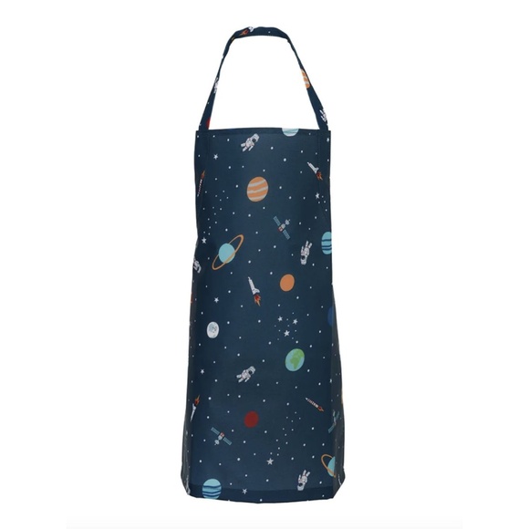 New Space Kid's Oilcloth Wipeable Apron - Picture 1 of 2